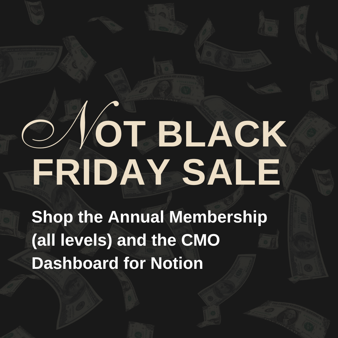 Early Black Friday Sale - Marketing Membership & Marketing Dashboard